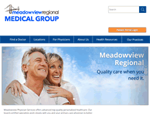 Tablet Screenshot of meadowviewregionalmedicalgroup.com
